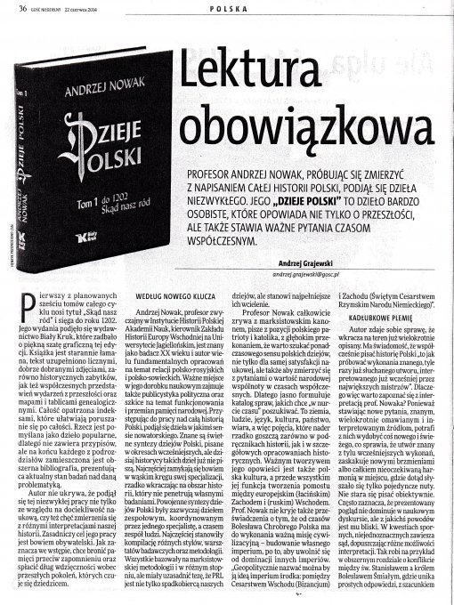 Recenzje - Dzieje Polski - Wydawnictwo Biały Kruk