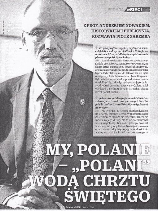 Rozmowa Piotra Zaremby z prof. Andrzejem Nowakiem w tygodniku W Sieci